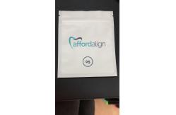 China Flat Custom Printed Plastic Pouches Packaging For Teeth Aligner supplier