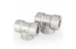 China Asme B16.11 Socket Weld Pipe Fittings 2000# 3000# 6000# 9000# Tee supplier