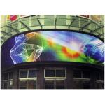 Curved Outdoor Screen Rental LED Screens for Hire 1R1G1B P10 320 * 160mm Real Pixels for sale