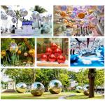 Mall Decoration Mini Reflective Mirror Disco Ball PVC Rainbow Colorful Big Inflatable Balls Mirror for sale