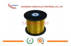 China 0.6mm PTFE Insulation Silver Thermocouple Cable With Kapton Film Jacket supplier
