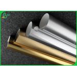 250GSM Laser Gold And Silver Paper Sheet For Making High - End Cosmetic Packaging Box for sale