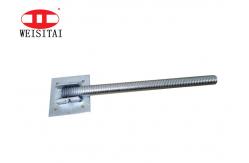 China Adjustable Screw 26mm Scaffolding Base Jacks With Swivel Base Plate supplier