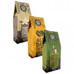 Custom 250g 500g 1kg Coffee Bean Packaging Bag Side Gueest Bag With Valve for sale