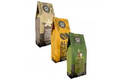 China Custom 250g 500g 1kg Coffee Bean Packaging Bag Side Gueest Bag With Valve supplier