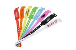 China Customizable Plastic Vinyl Event Wristbands Disposable Waterproof Activity Event sales promotion Gift Wristband supplier