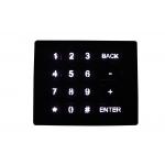 Durable 16 Keys Metal Numeric Keypad Backlit Brushed Stainless Steel for sale