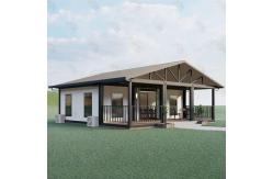 China 40ft Large Living Space Expanding Container Homes with Balcony for Backyard supplier