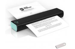 China M08F A4 Size Mini Wireless Thermal Printer Mobile With Blue Tooth supplier