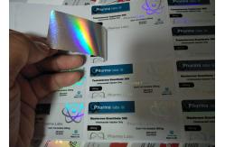 China Waterproof Pharmaceuticals Bottle Packaging Hologram Foil Vial Box with Sticker supplier