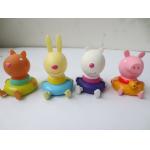 Baby Shower Gift  Animal Rubber Bath Toys Cute Animal Design For Infant / Toddler for sale