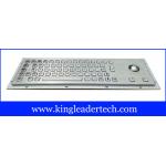 NEMA4 Ruggedized Trackball Panel Mount Keyboard With 64 Full Travel Keys