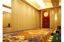 China Hotel Movable Partition Wall Systems With Track And Wheels supplier