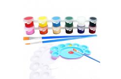China Hexagon Round Rectangle Shape Canvas Painting Sets With Palettes Easels Sponges supplier