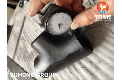 China ASTM A234 WPB Black Coated Carbon Steel Pipe Fittings Tee supplier