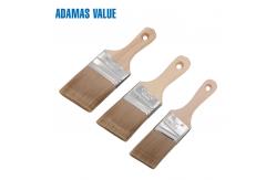 China Angled Synthetic Paint Brush Durable Use With Short Wooden Handle supplier