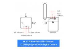 China OPTO-EDU A59.4972 12.0M 8K 5G WIFI Camera Microscope Hdmi supplier