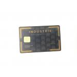 Matt Gold Plated Stainless Steel Metal Membership Card With Custom Logo for sale
