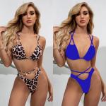 Sexy Chain Swimming Suits Bikini Drawstring Elegant Sexy Bathing Suits For Women pink square shape bikini UPF50++ summer for sale