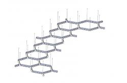 China Hexagon Led Linear Light Customized LED Light For Shopping Mall supplier