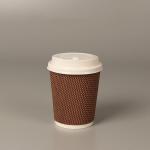 Different Size Degradable Disposable Paper Coffee Cups For Hot Drinking for sale