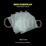 Mini Sleeve Kings Mini European Card Sleeves 46x71mm Double Matte Non Glare for sale