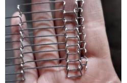 China 304SS Flat Flex Enrober Conveyor Wire Mesh Belt For Chips Frying supplier