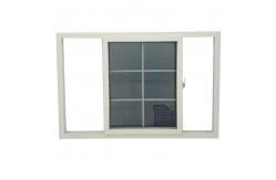 China Customizable Friction Hinge Heavy-Duty 80mm UPVC Double Sliding Windows supplier