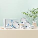 Ready To Ship In Stock Personalized Modern Dinnerware Set with Customizable Design Microwave and Dishwasher Safe for sale