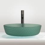 Bathroom Sink Countertop Glass Wash Basin Waterproof 45mm 1.75 Inch Drain Hole for sale