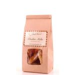 Pink Customized Kraft Paper Bags Clear Window And Tin Tie For Food for sale