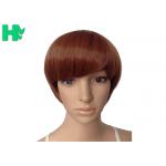 Heat Safe Short Synthetic Wigs , Medium Length Bob Wigs Tangle Free for sale