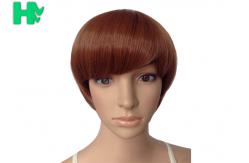 China Heat Safe Short Synthetic Wigs , Medium Length Bob Wigs Tangle Free supplier