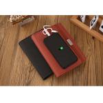 Leather A5 Wireless Charging Notebook With Built In Power Bank Recyclable