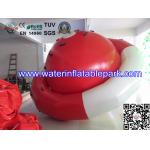 0.9mm PVC Tarpaulin Inflatable Peg-top / Red White Inflatable Saturn Rocker for sale