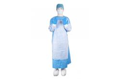 China Reinforced Disposable SMS Surgical Gowns With Knitted Wrist For Operating Room supplier