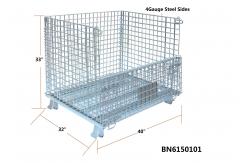 China 40x32x33 Inch Collapsible Metal Storage Containers , Industrial Collapsible Containers supplier
