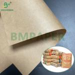 75grs 80grs Brown Semi Extensible Cement Sack Kraft Paper 1020mm 1120mm for sale