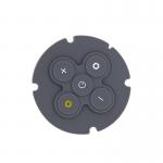 Custom Circular Controller Keys Waterproof And Durable Silicone Rubber Keys for sale