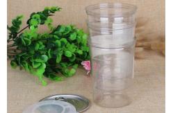 China Plastic Packaging Tube Airtight Waterproof Clear Pet Jar With EOE Lid supplier