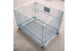 China Stacking Wire Mesh Cages Heavy Duty Rigid Foldable Wire Mesh Cage supplier