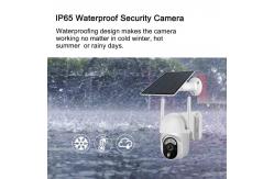 China 360 Degree Rotational 4G Simcard PTZ CCTV Camera 4MP Solar Outdoor Camera supplier