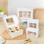 Food Grade Windowed Cake Boxes with Customized Design and Shape