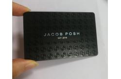China Gloss Uv PVC Business Cards Matte Black Silkscreen Printing supplier
