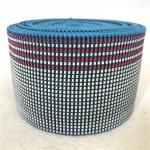 50mm Blue Latex Elasbelt Webbing made by Chinese rubber good resilience for sale
