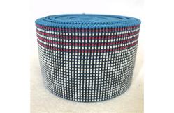 China 50mm Blue Latex Elasbelt Webbing made by Chinese rubber good resilience supplier