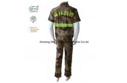 China Camouflage Short Sleeve Forest EN 1149 Fire Resistant Suit supplier