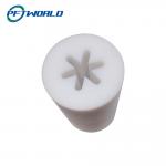 Machined CNC Plastic Parts Precision PTFE Accessories White Thread for sale