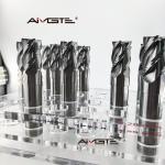 4 Flute Short Carbide End Mill Custom Length Flat Bottom CNC Milling Cutter For Steel  Aluminum 3/8 1/4 6mm 8mm Shank for sale
