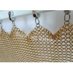 Fire Prevention Metal Ring Mesh Curtain For Restaurant Partition for sale